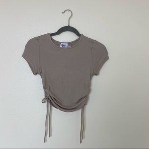 Princess Polly Tan Crop Top